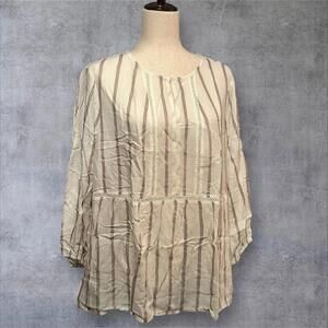 Fever Women’s Lightweight Striped Tunic Top Size Large